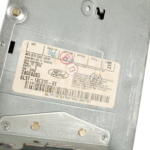 2006 Ford F150 OEM AM/FM Radio 6 Disc CD MP3 Player Audiophile 6L3T-18C815-KE - Picture 11 of 13